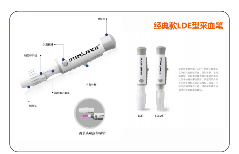 經(jīng)典款LDE型采血筆